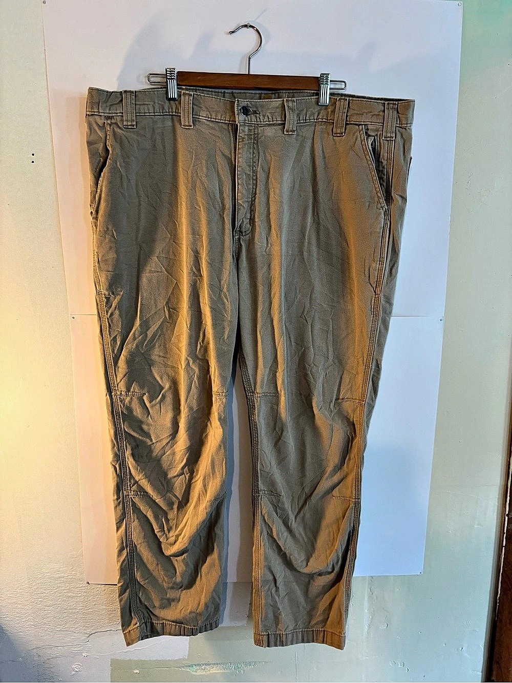 Carhartt Men’s Straight Cargo Pants Brown Waist 44 Inseam 30
